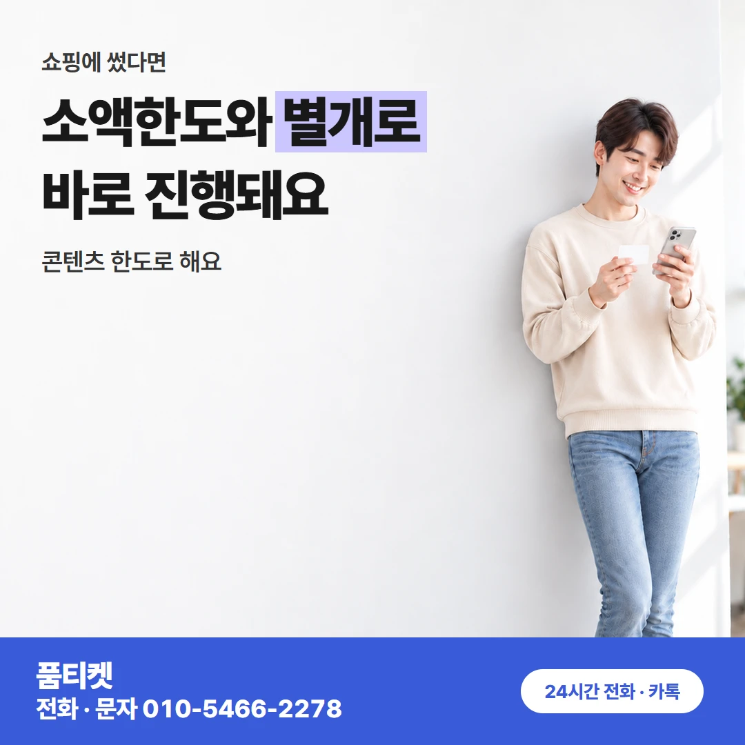 KT 소액한도와 정보이용료 차이